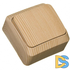 Переключатель Этюд 1-клавишный сосна