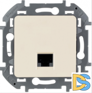 Розетка Legrand Inspiria компьютерная RG45 кат 6 слоновая кость, 673831