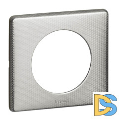 Рамка 1-постовая Legrand Celiane сильвер пунктум 068721