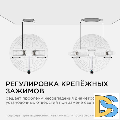 Встраиваемая светодиодная панель безрамочная Apeyron FLP 06-108