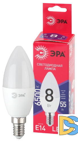 Лампа светодиодная Эра E14 8W 6500K LED B35-8W-865-E14 R Б0045341