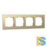 Рамка на 4 поста Werkel Aluminium (шампань) W0041711