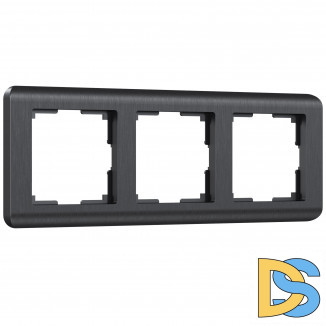 Рамка на 3 поста (графит) W0032104