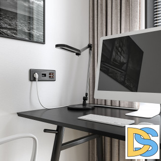 Рамка на 3 поста (графит) W0032104