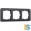 Рамка на 3 поста (графит) W0032104