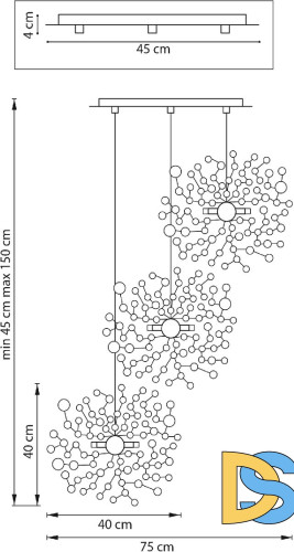 Подвесной светильник Lightstar Extra (721134+572134) L3PR721134