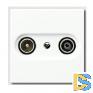 Розетка телевизионная оконечная TV FM Jung AS 500 Белый