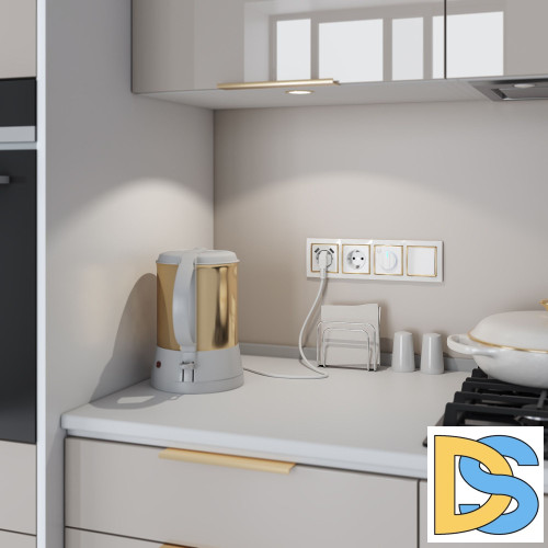 Терморегулятор электромеханический для теплого пола Werkel (белый) W1151101