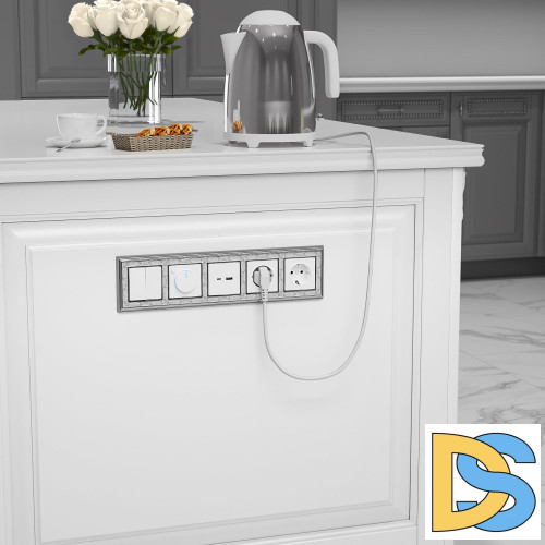 Терморегулятор электромеханический для теплого пола Werkel (белый) W1151101