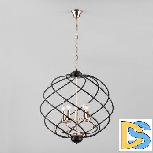 Подвесная люстра Eurosvet 60105/5 черный