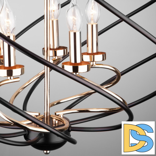 Подвесная люстра Eurosvet 60105/5 черный