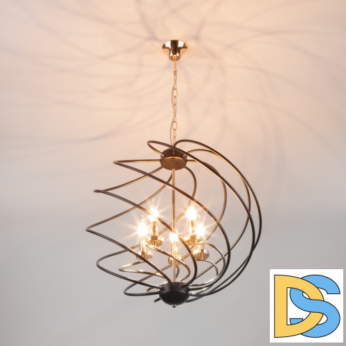 Подвесная люстра Eurosvet 60105/5 черный