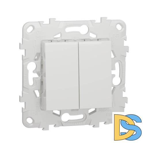 Переключатель двухклавишный перекрестный Schneider Electric Unica New NU521518