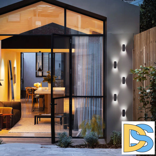 Уличный настенный светодиодный светильник Elektrostandard Taco 1632 Techno Led чёрный 4690389167256