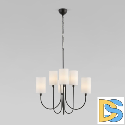 Подвесная люстра Eurosvet Abbey 60164/6 черный a065746