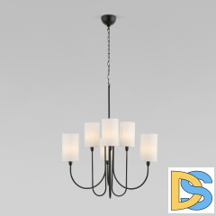 Подвесная люстра Eurosvet Abbey 60164/6 черный a065746