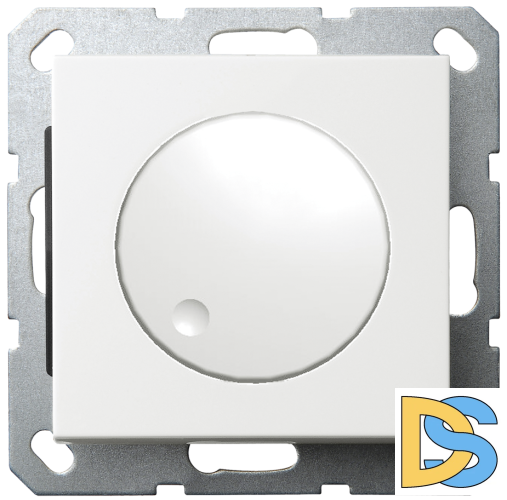 Диммер LED Jasmart в комплекте с накладкой 30-400W 230V 50Hz с возможностью подключения спутника белый глянцевый G4012W