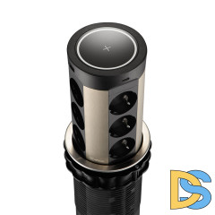 Блок розеток 17 (12 секций и USB type A+C) беспроводная зарядка Mebax 00-00002599