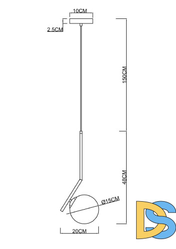 Подвесной светильник Arte Lamp Bolla-unica A1924SP-1BK