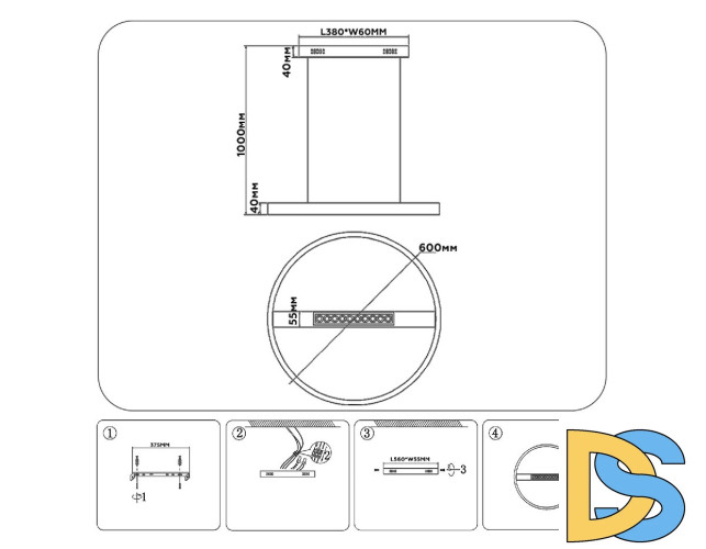 Подвесная люстра Ambrella Light Comfort LineTech FL51488
