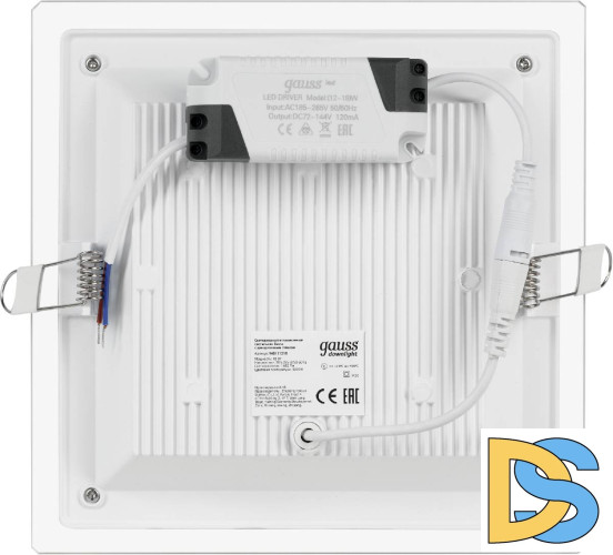 Встраиваемый светильник Gauss Glass 948111218