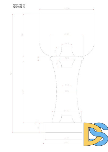Настольная лампа Divinare Volturn 1243/06 TL-15