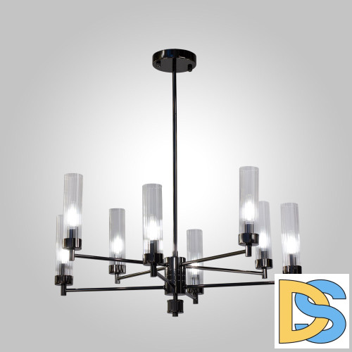 Люстра на штанге AM Group INDIGO SP8 PEARL BLACK