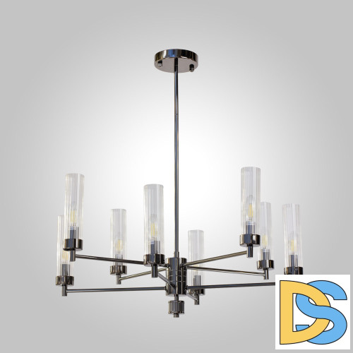 Люстра на штанге AM Group INDIGO SP8 PEARL BLACK