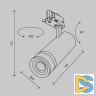 Трековый трехфазный светильник Maytoni Focus Zoom TR198-3-20W2.7K-Z-B
