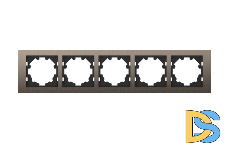 Рамка пятиместная ELBI Zena Platin 500-073000-250