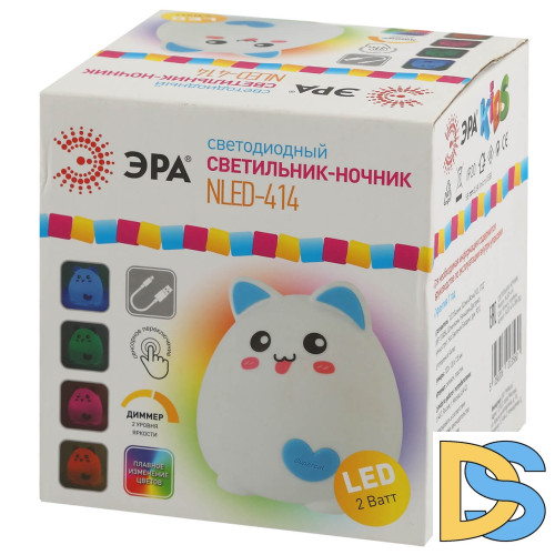 Настольная лампа ЭРА NLED-414-2W-BU Б0041093