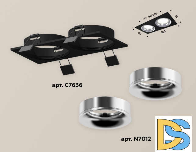 Встраиваемый светильник Ambrella Light Techno XC7636003 (C7636, N7012)