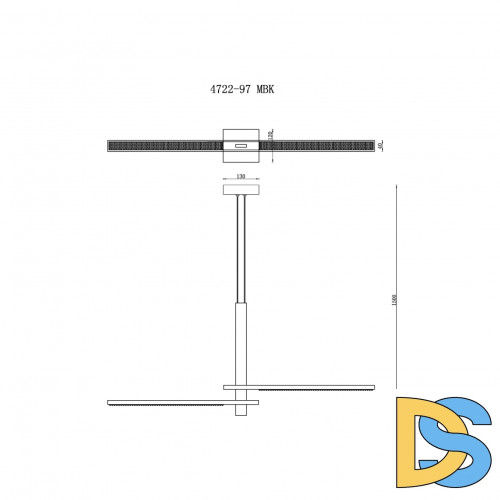 Подвесной светильник iLedex Vision 4722-97 MBK
