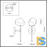 Бра Odeon Light Stono 4789/1W