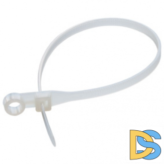 Кабельная стяжка 200х4,3 с монтажным отверстием (100 шт.)