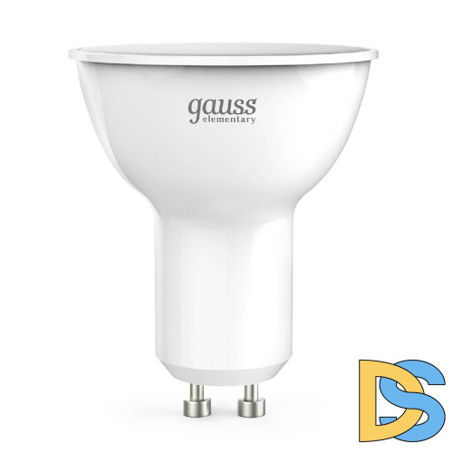 Лампа светодиодная Gauss GU10 9W 3000K матовая 13619