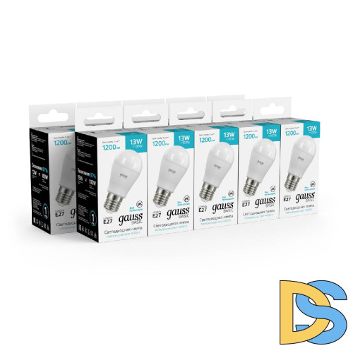 Лампа светодиодная Gauss Basic E27 13W 4000K 10502232