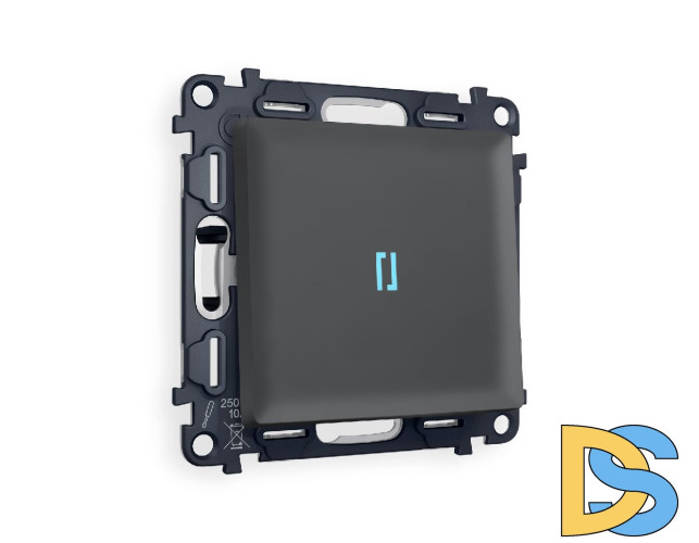 Комплект механизма 1-кл выключателя с подсветкой Ambrella Volt Alfa MA902020