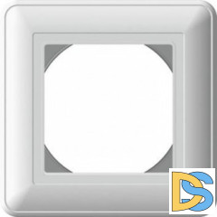 Рамка IP44 1-ая (одинарная), влагозащитная, Белый, серия Wessen 59, Schneider Electric