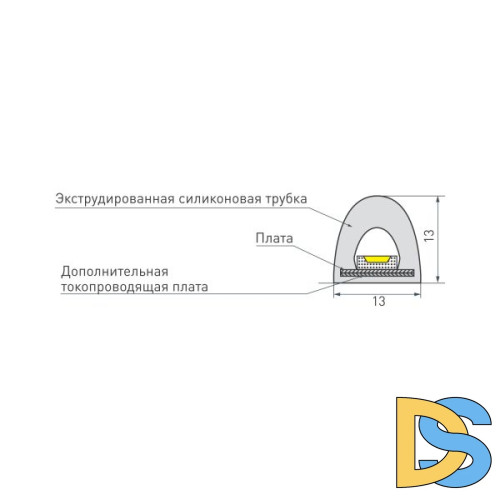 Светодиодная лента герметичная Arlight RTW-PWT-A180-13mm 24V Warm3000 (14.4 W/m, IP68, 2835, 5m) 024289(2)