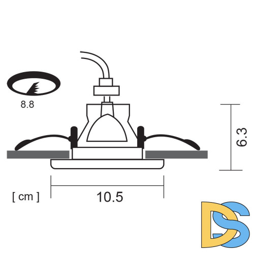 Встраиваемый светильник Arte Lamp A6663PL-1WH