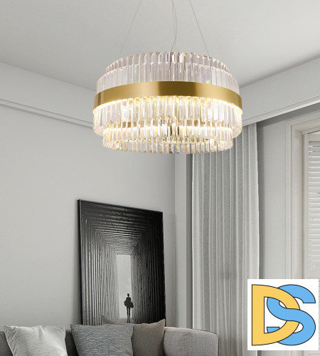 Подвесная люстра Delight Collection Liberty 5515-800 br. titanium gold
