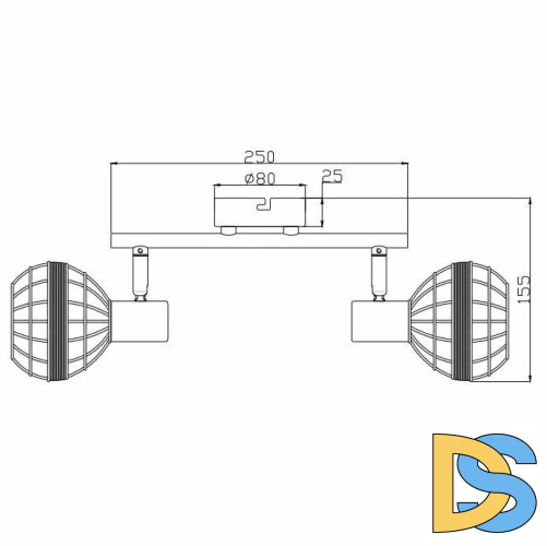 Спот Rivoli Fedora 7033-702 Б0047140