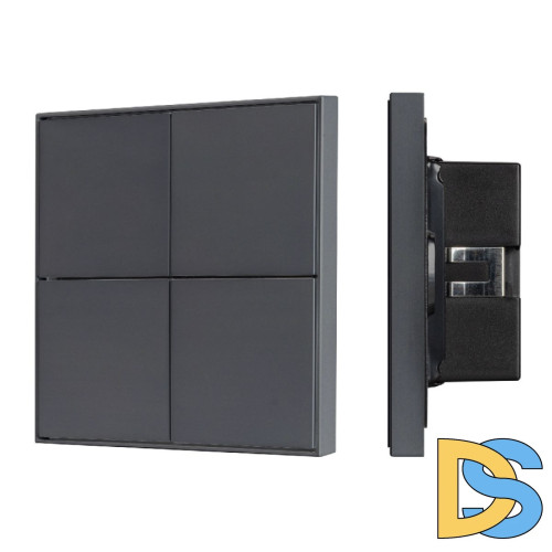 Кнопочная панель Arlight KNX-304-23-IN Black BUS, Frame 039667