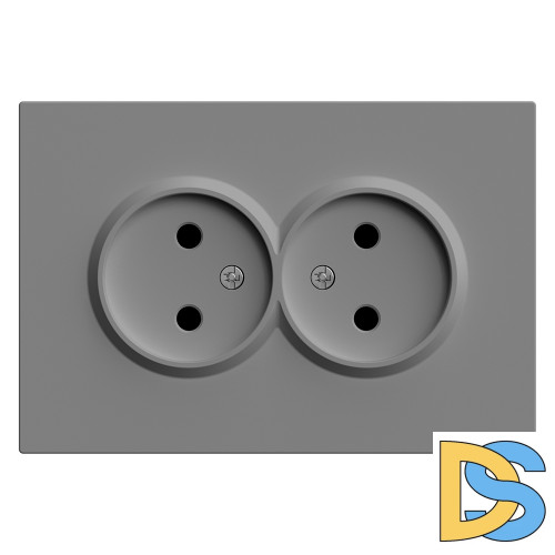 Розетка 2-местная с защитной шторкой Stekker Эмили RST16-5116-10 49955