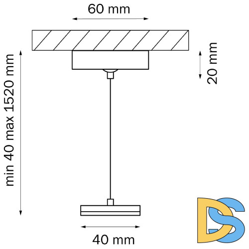 Подвес для трековых светильников Lightstar Barra 505177
