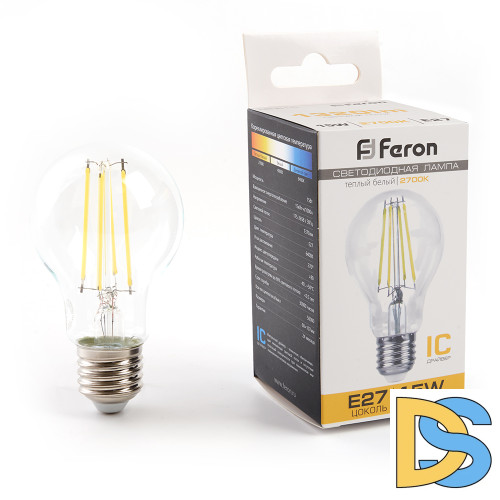 Лампа светодиодная Feron LB-615 Шар E27 15W 2700K 38241