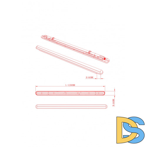 Линейный светодиодный светильник Эра SPP-201-0-40K-L32 Б0057715