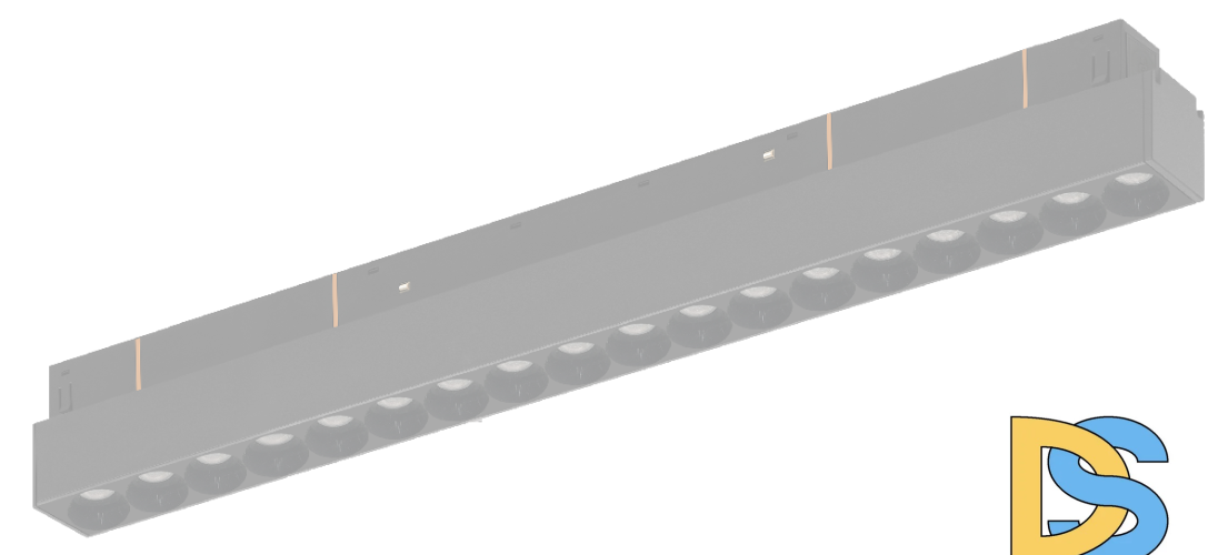 Трековый магнитный светильник iLedex Vision SMART 4822-002-L350-18W-38DG-BK