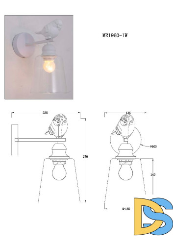 Бра MyFar Tracey MR1960-1W